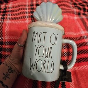 Little Mermaid 'Part Of Your World' Ceramic Mug with Shell Lid